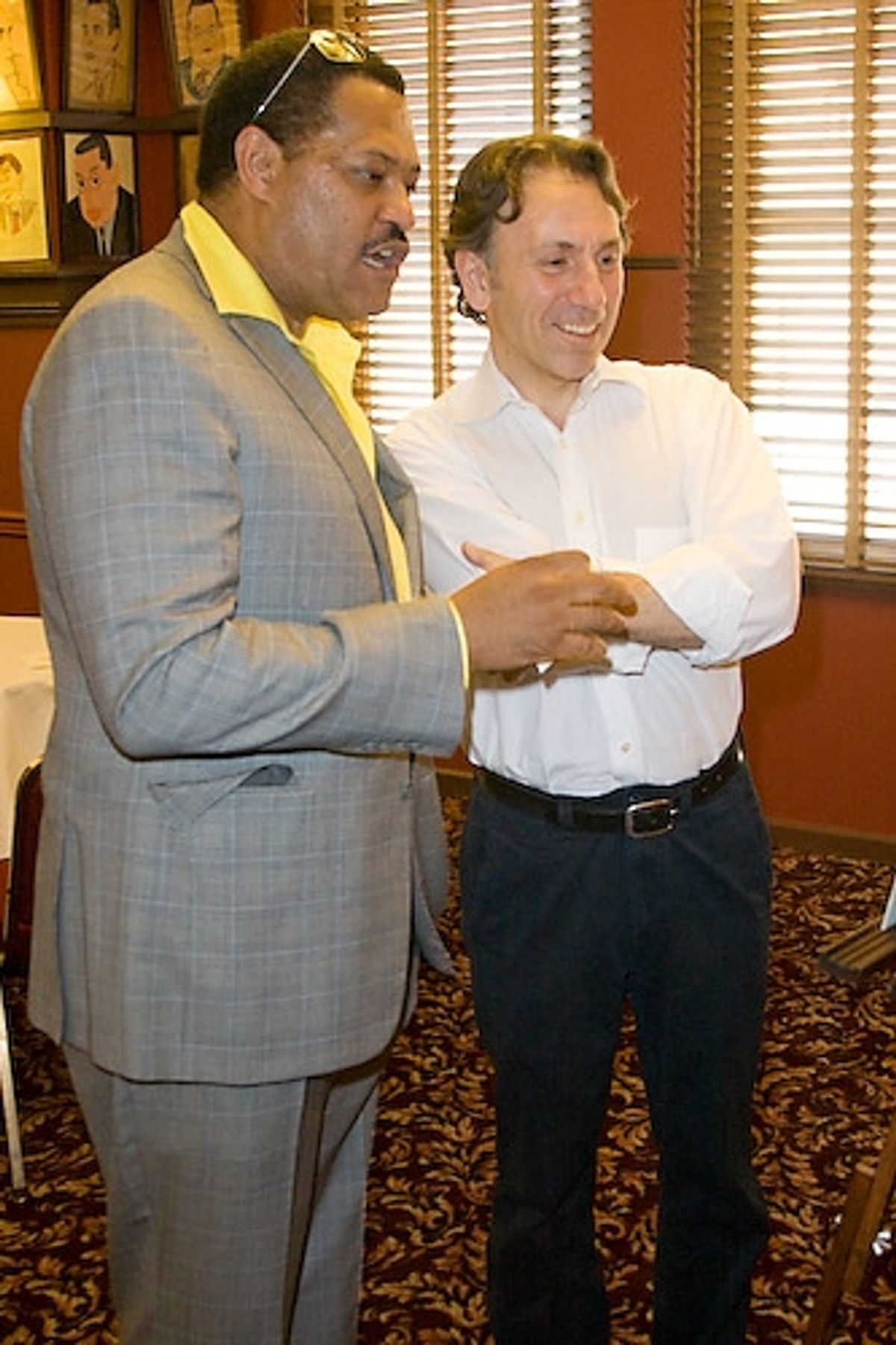 Laurence Fishburne and Director Leonard Foglia
 at 