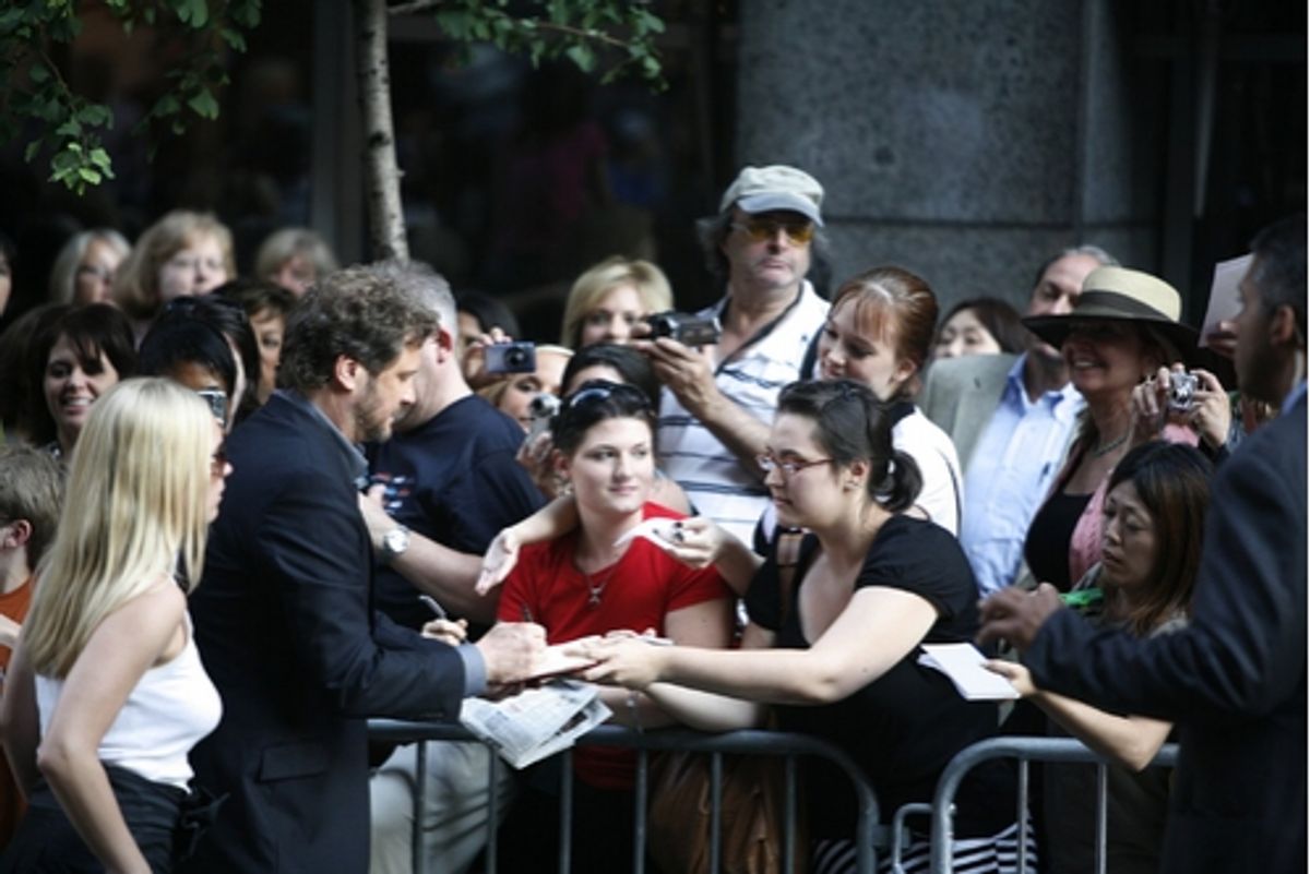 Colin Firth at Mamma Mia! New York City Premiere