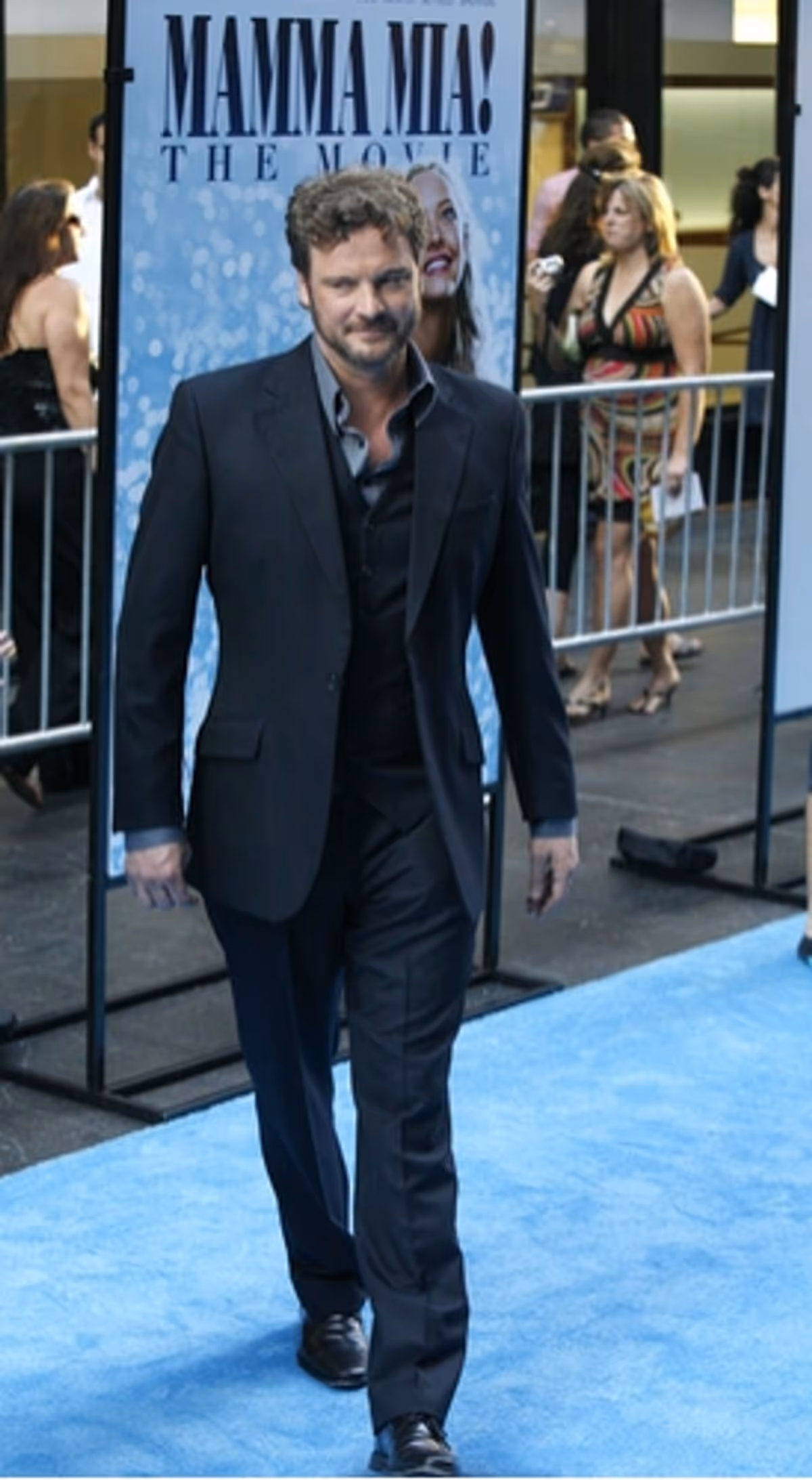 Colin Firth at Mamma Mia! New York City Premiere