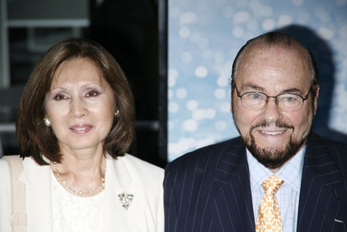 James Lipton and wife at Mamma Mia! New York City Premiere