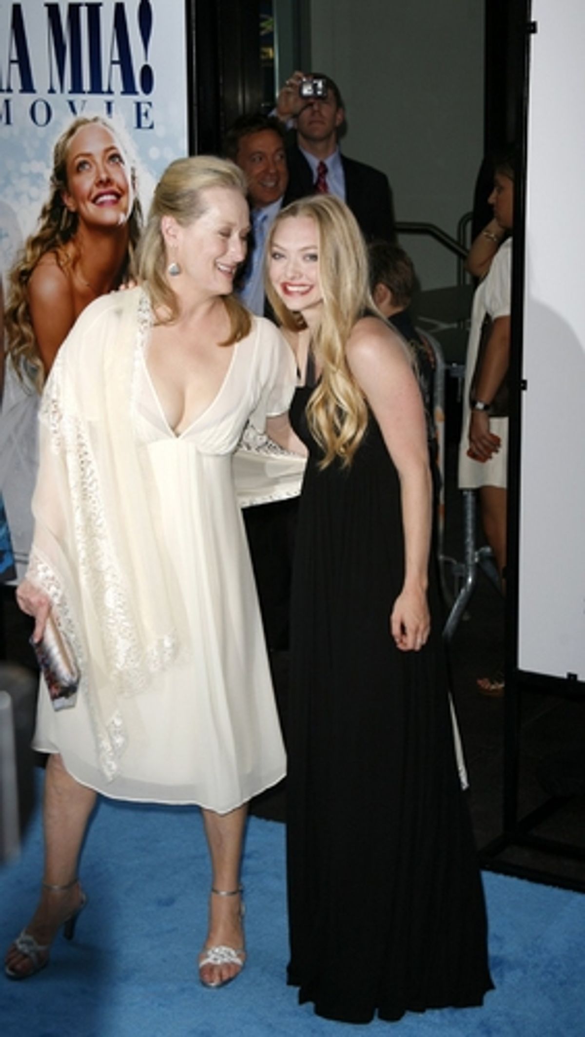 Meryl Streep and Amanda Seyfried at Mamma Mia! New York City Premiere