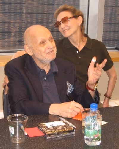CHARLES STROUSE & wife BARBARA SIMAN STROUSE sign books and greet fans Photo