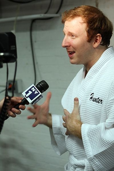 Hunter Bell backstage...
 Photo