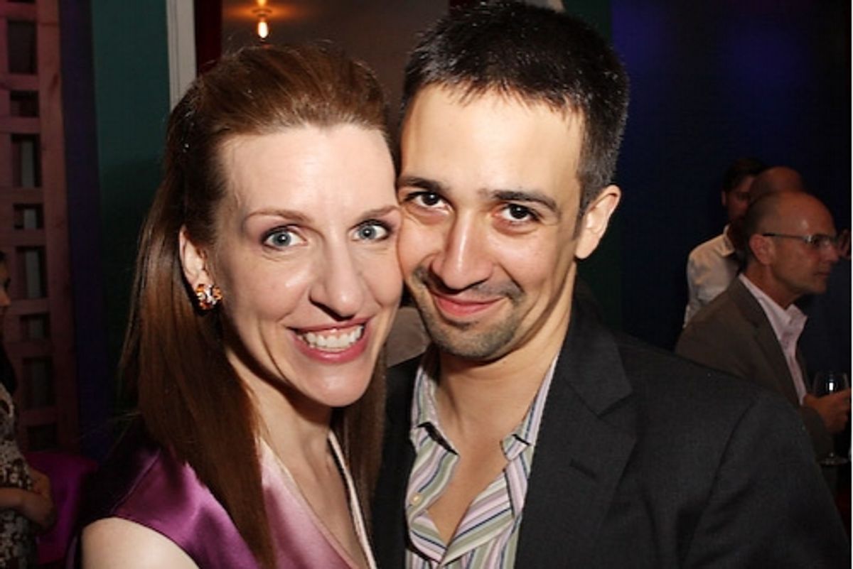 Susan Blackwell and Lin-Manuel Miranda at 