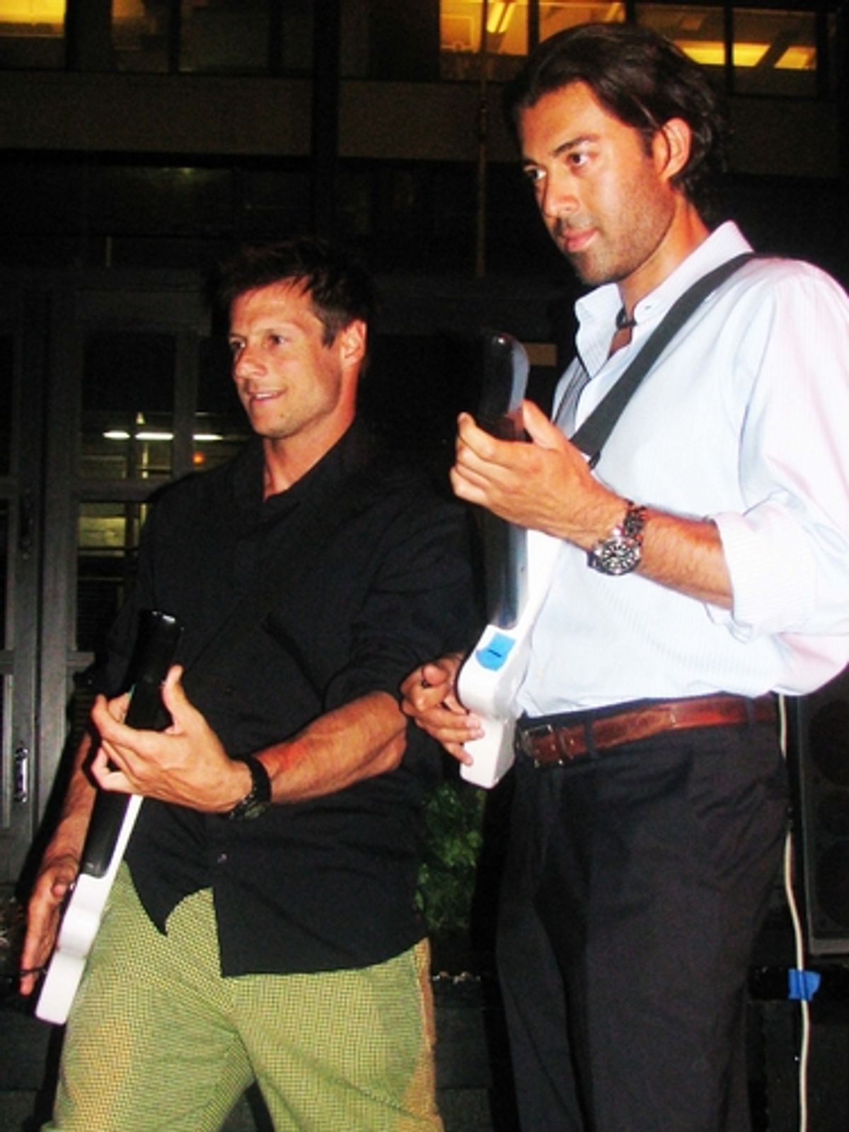 John Selya and Guest at NYMF Guitar Hero Benefit