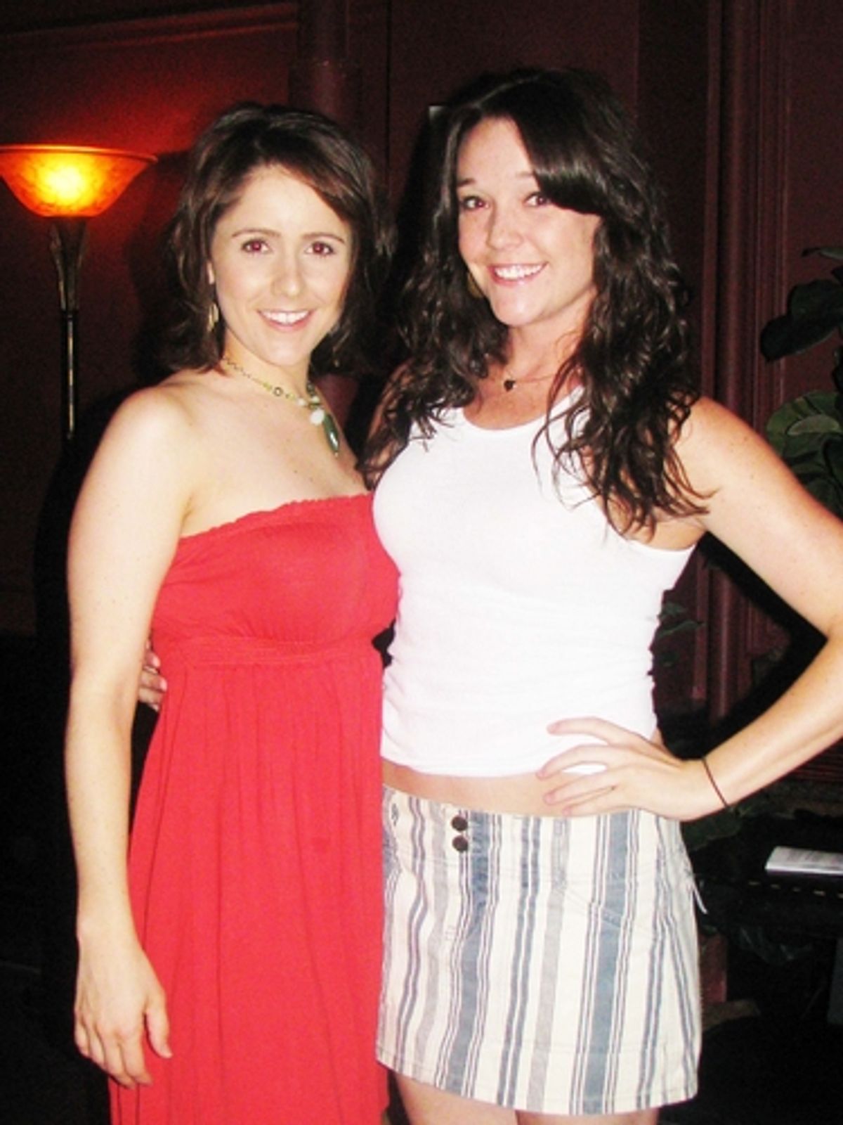 Alli Mauzey and Cameron Adams at NYMF Guitar Hero Benefit