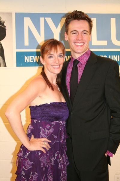Julia Murney and Erich Bergen
 Photo