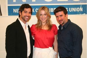 Daniel Torres(upcoming Godspell), Sara Chase (upcoming Godspell) and David Josefsberg Photo