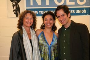 Donna Lieberman,Jen Bender and Host/Musical Director Seth Rudetsky
 Photo