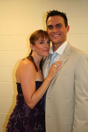 Julia Murney and Cheyenne Jackson  Photo