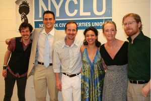 John Gallagher, Jr., Cheyenne Jackson, Denis O'Hare,Jen Bender,Anthony Rapp Photo