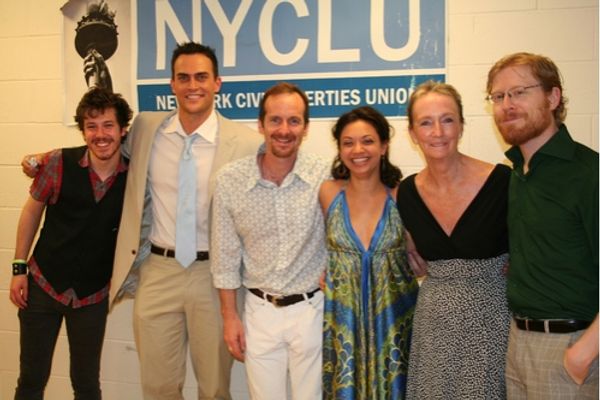 John Gallagher, Jr., Cheyenne Jackson, Denis O'Hare,Jen Bender,Anthony Rapp Photo