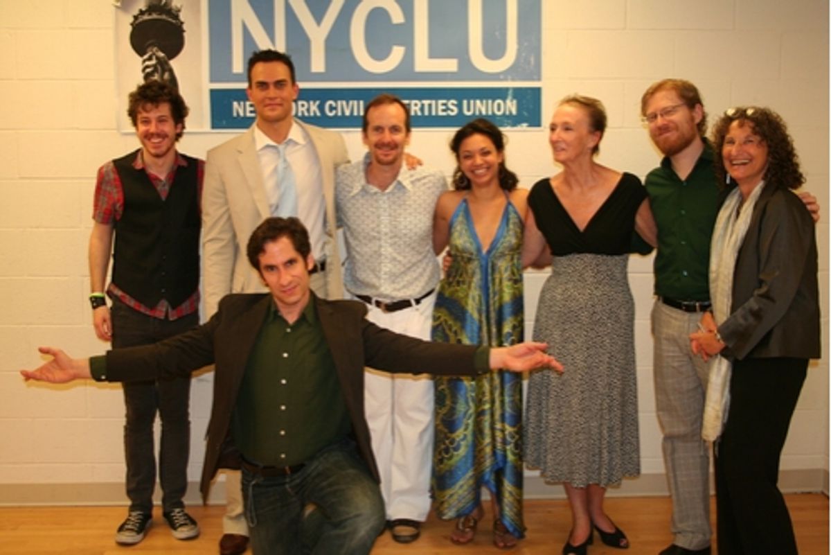 John Gallagher, Jr.,Cheyenne Jackson, Seth Rudetsky, Denis O'Hare,J at 