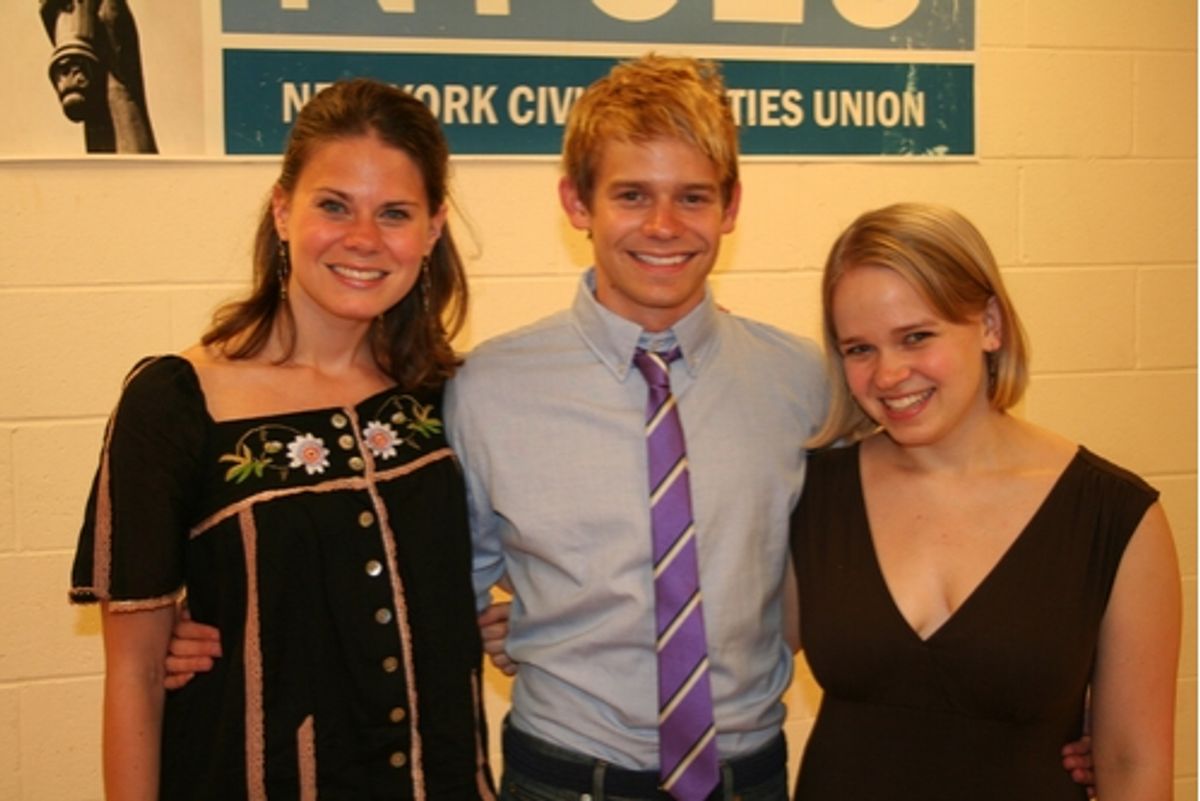 Celia Keenan-Bolger,Andrew Keenan-Bolger and Maggie Keenan-Bolger at 