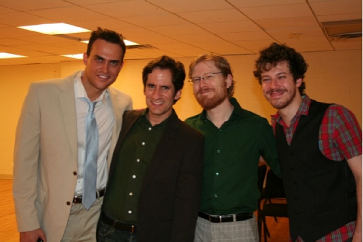Cheyenne Jackson, Seth Rudetsky,Anthony Rapp and John Gallagher, Jr. at 