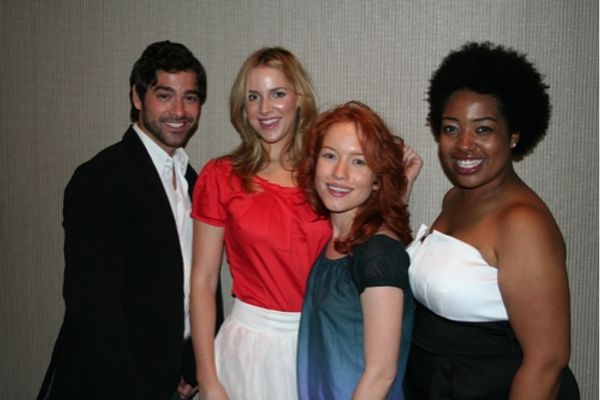 Daniel Torres (upcoming Godspell), Sara Chase (upcoming Godspell), Maria Thayer (upco Photo