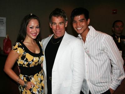 Diana DeGarmo (upcoming Godspell), Stephen Schwartz and Telly Leung (upcoming Godspel Photo
