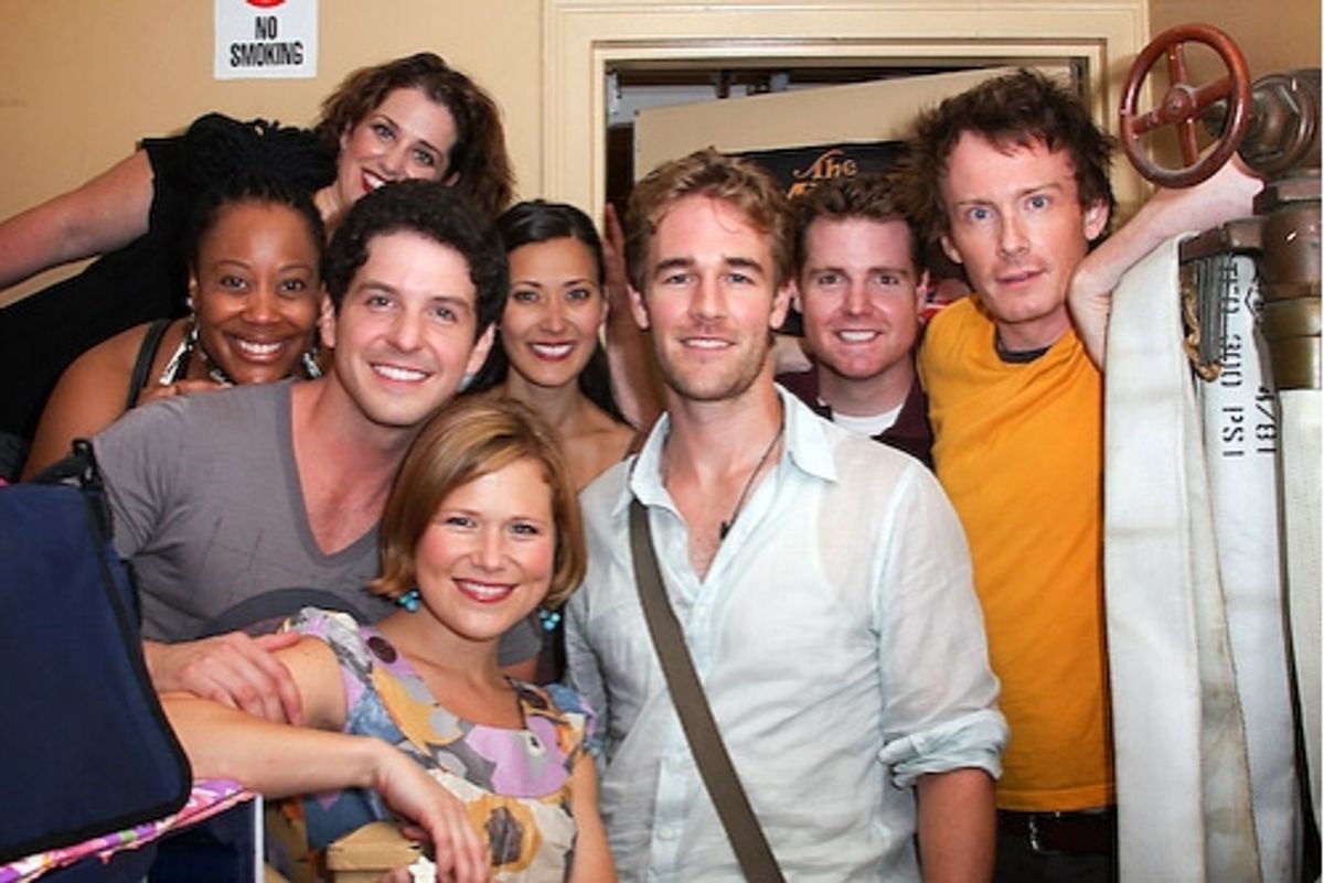 James Van Der Beek and the cast of 'Avenue Q' at 