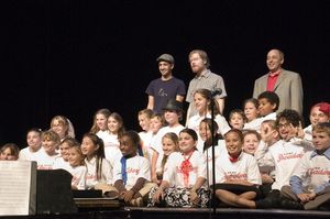 , Anthony Rapp, Lin-Manuel Miranda and the kids of Camp Broadway @ BroadwayWorld , Anthony Rapp, Lin-Manuel Miranda and the kids of Camp Broadway Photo