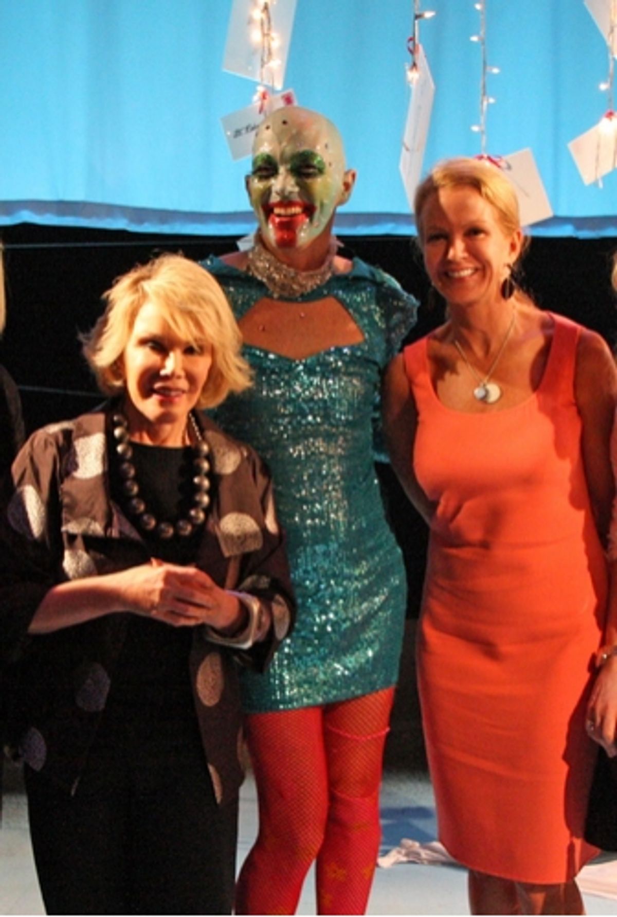 Joan Rivers, Taylor Mac, and Blaine Trump at 