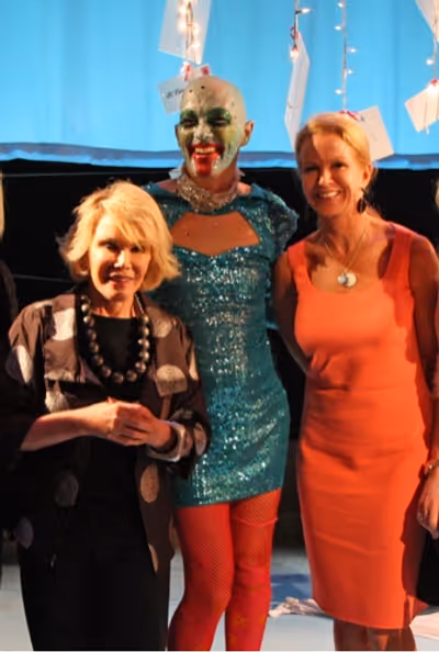 Joan Rivers, Taylor Mac, and Blaine Trump Photo