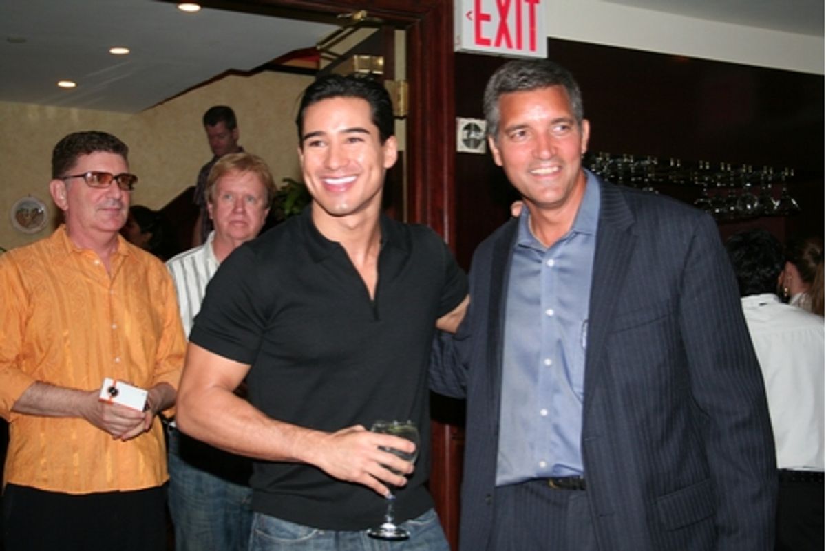Mario Lopez and Bruce Dimpflmaier at 
