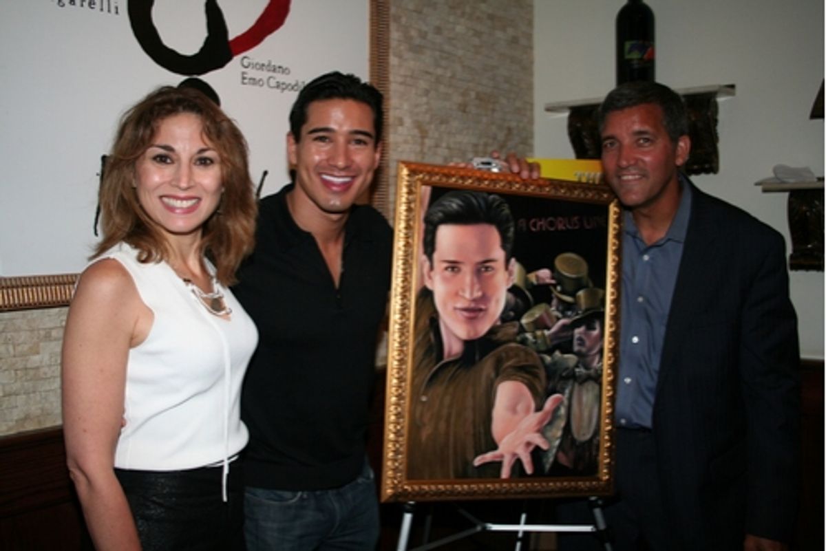 Valerie Smaldone,Mario Lopez and Bruce Dimpflmaier at 