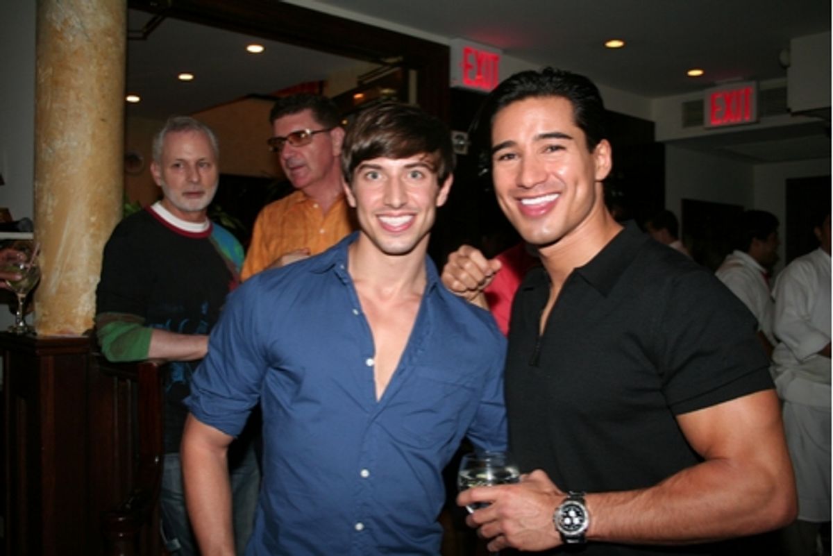 Nick Adams and Mario Lopez
 at 