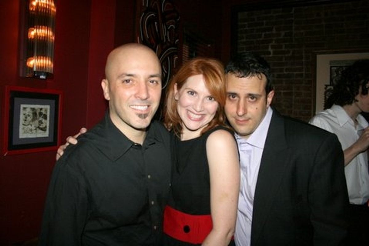 Director Scott C. Embler, Summer Crockett Moore and playwright Tony Glazer. at 