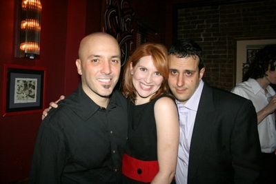 Director Scott C. Embler, Summer Crockett Moore and playwright Tony Glazer. Photo