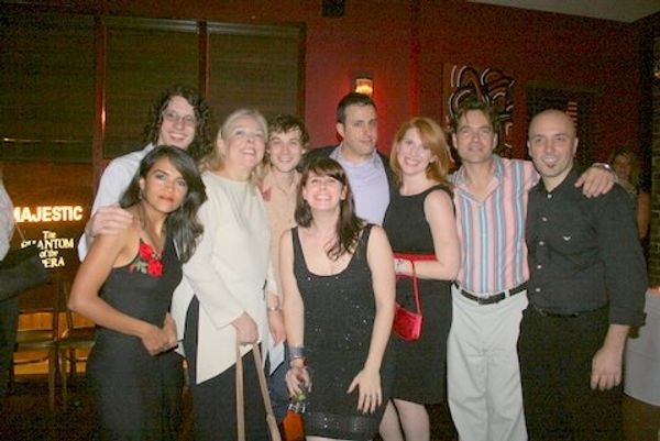 Cast with writer Tony Glazer in back and director Scott C. Embler (end) Photo