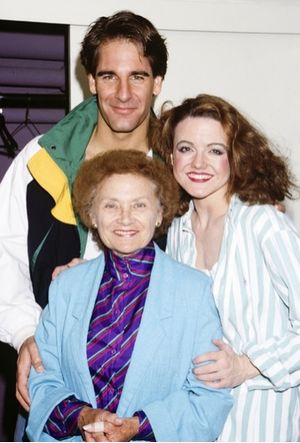 Estelle Getty with Scott Bacula and Allison Fraser in 'Romance, Romance' 1988
 Photo