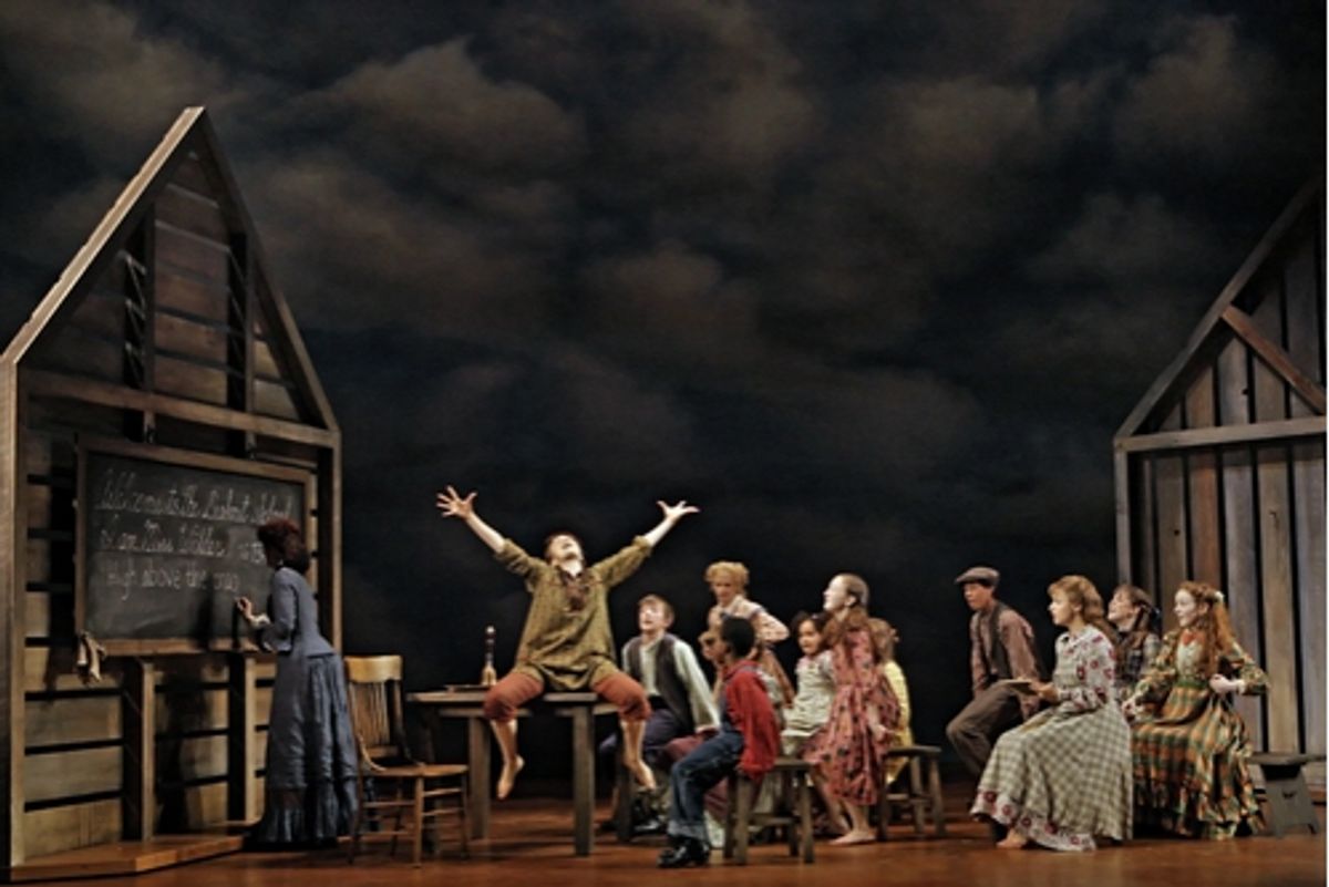 Kara Lindsay (Laura Ingalls) and cast members at 