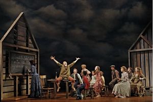 Kara Lindsay (Laura Ingalls) and cast members Photo