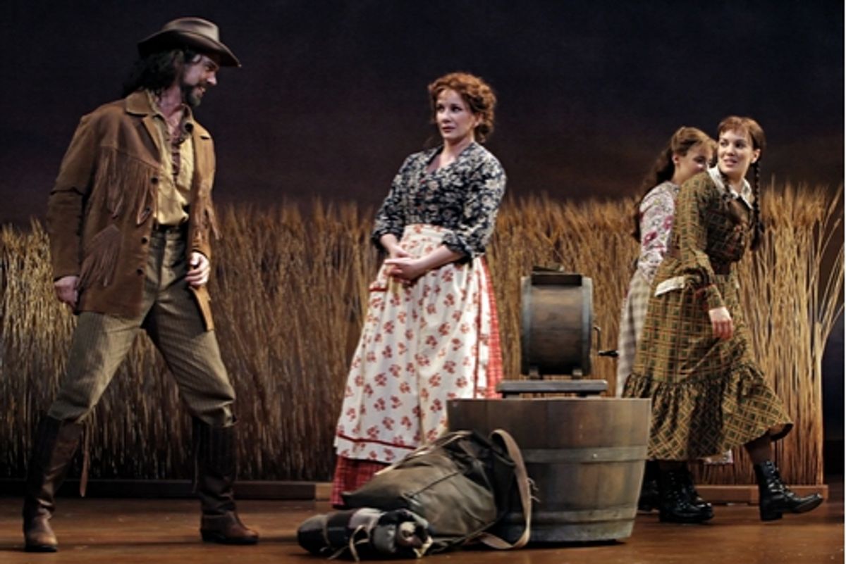 Robert O. Berdahl (Edwards), Melissa Gilbert (Caroline Ã¢â‚¬Å“MaÃ¢â‚¬Â Ingalls), Jenn Gambatese (Mary Ingalls) and Kara Lindsay (Laura Ingalls) at 