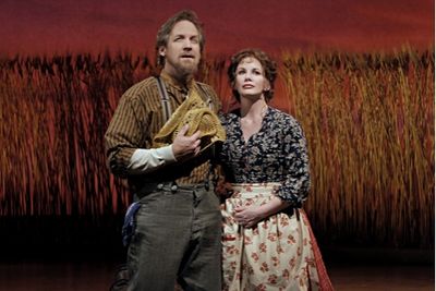 Steve Blanchard (Charles Ã¢â‚¬Å“PaÃ¢â‚¬Â Ingalls) and Melissa Gilbe Photo