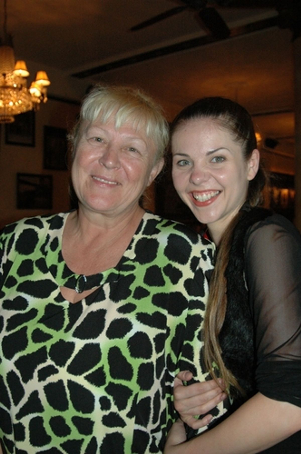 Elena Mindlina and her mother

 at 