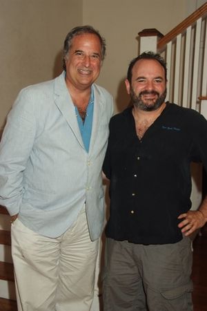 Stewart F. Lane and Performer Josh Gladstone (Guild Hall Artistic Director)
 Photo