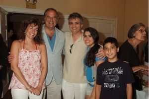 Stewart F. Lane, Cory, Sheira, Ayden and Liam Rosenberg  Photo