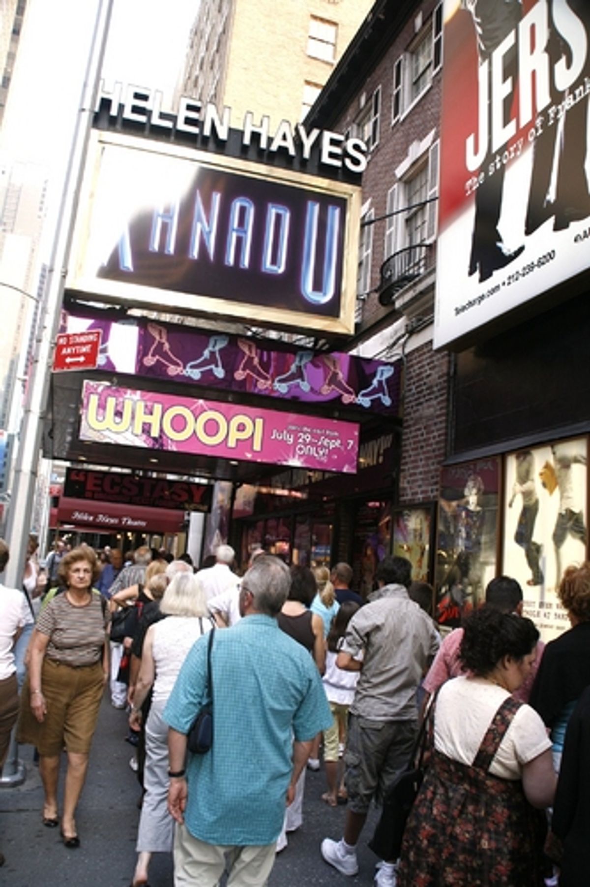 Theatre Marquee for Whoopi Goldberg's Opening Night Performance in XANADU 
 at 