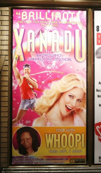 Theatre Marquee for Whoopi Goldberg\'s Opening Night Performance in XANADU 
 Photo