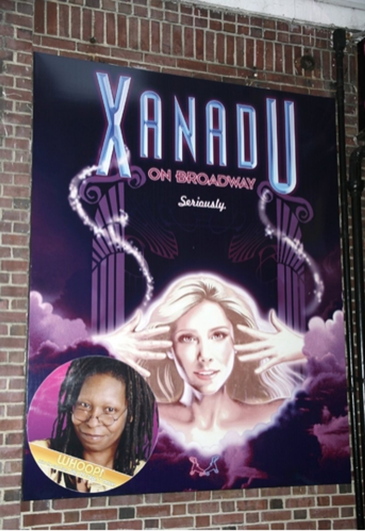 Theatre Marquee for Whoopi Goldberg's Opening Night Performance in XANADU 
 at 