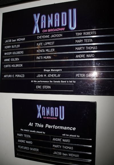 Theatre Marquee for Whoopi Goldberg's Opening Night Performance in XANADU 
 Photo