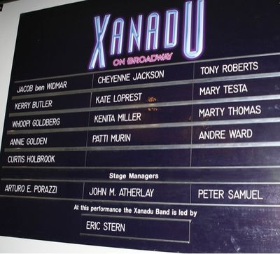 Theatre Marquee for Whoopi Goldberg's Opening Night Performance in XANADU 
 Photo