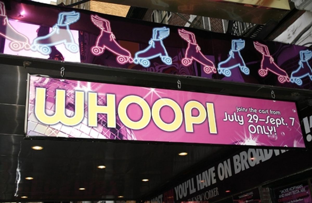 Theatre Marquee for Whoopi Goldberg's Opening Night Performance in XANADU at 
