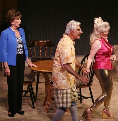 Lucy Martin, Jamie Farr and Anita Gillette Photo