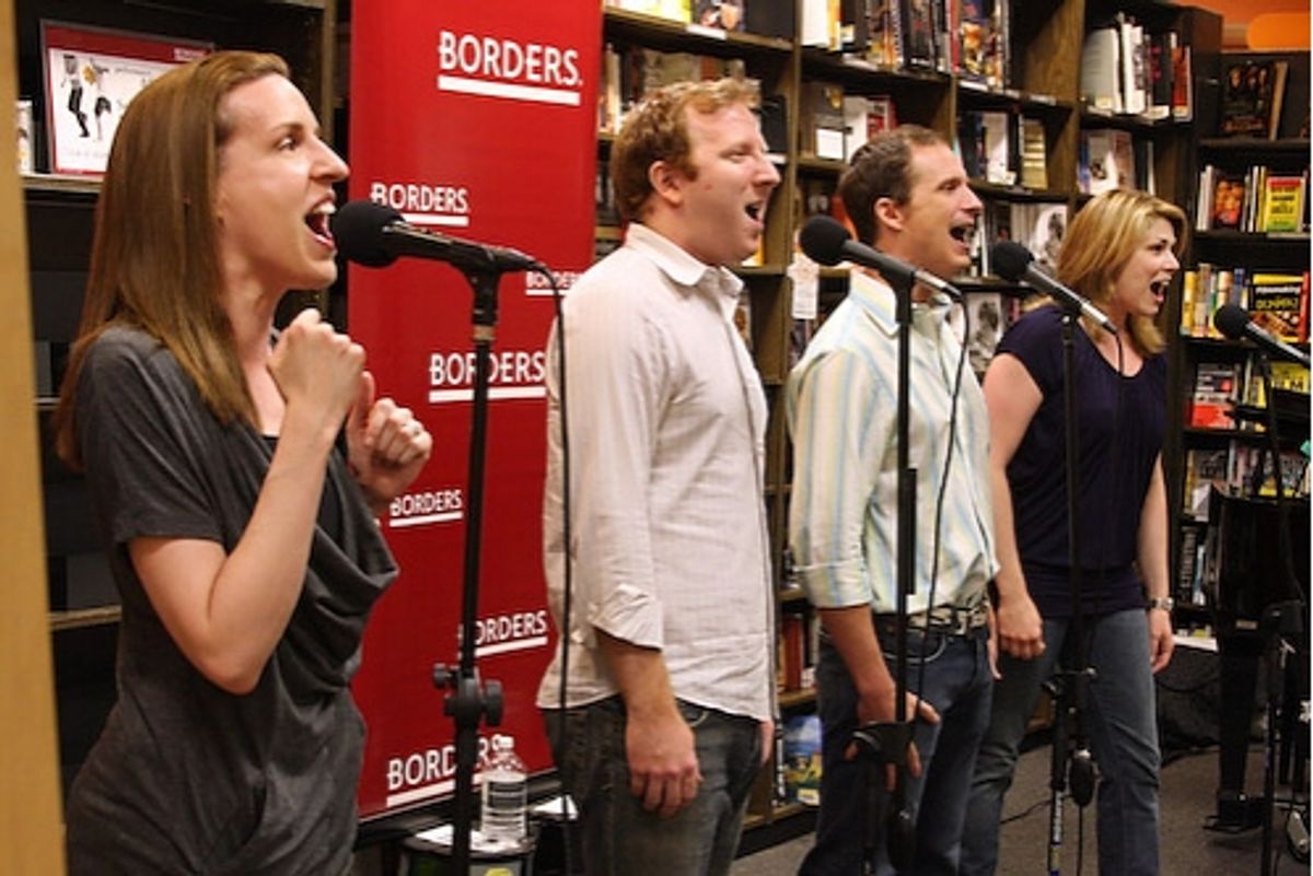 Susan Blackwell, Hunter Bell, Jeff Bowen, and Heidi Blickenstaff at 