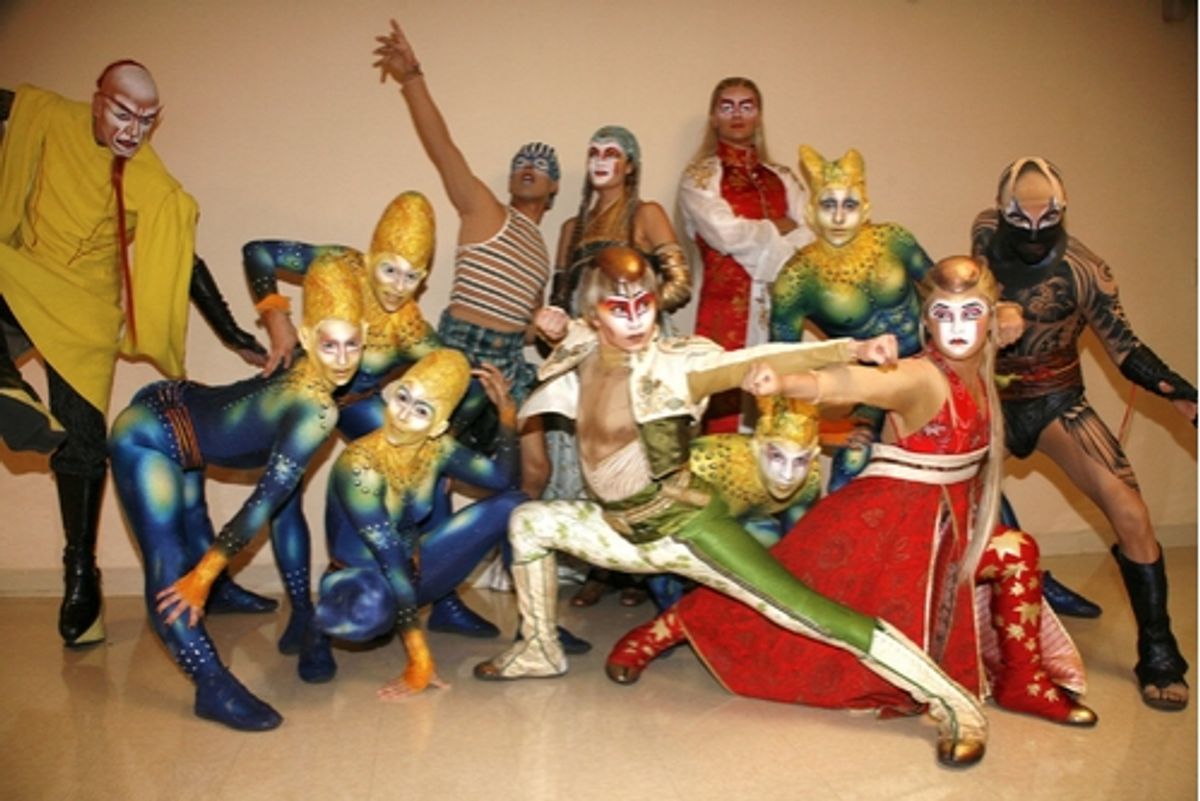 Jorg Lemke, Eric Henderson, Rochelle Collins, Sami Saula, (Forest people) Kelly Tucker, Sita Acevedo, Bobby Robinson, Matthew Salcedo, Julia Parrot, (archer) Brahim Meslem, (Twins) Cheri Haight, and Jennifer Haight at 