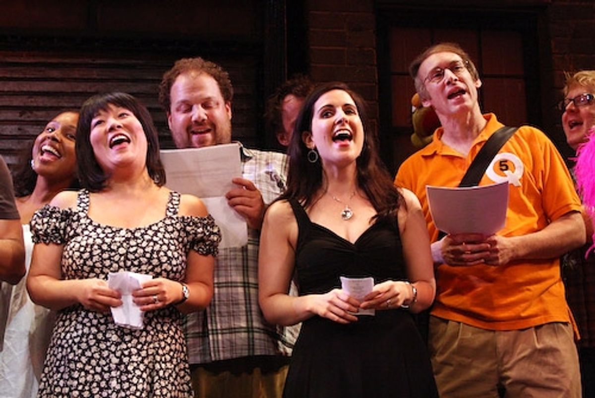 Ann Harada, Jordan Gelber, Stephanie D'Abruzzo, and at 