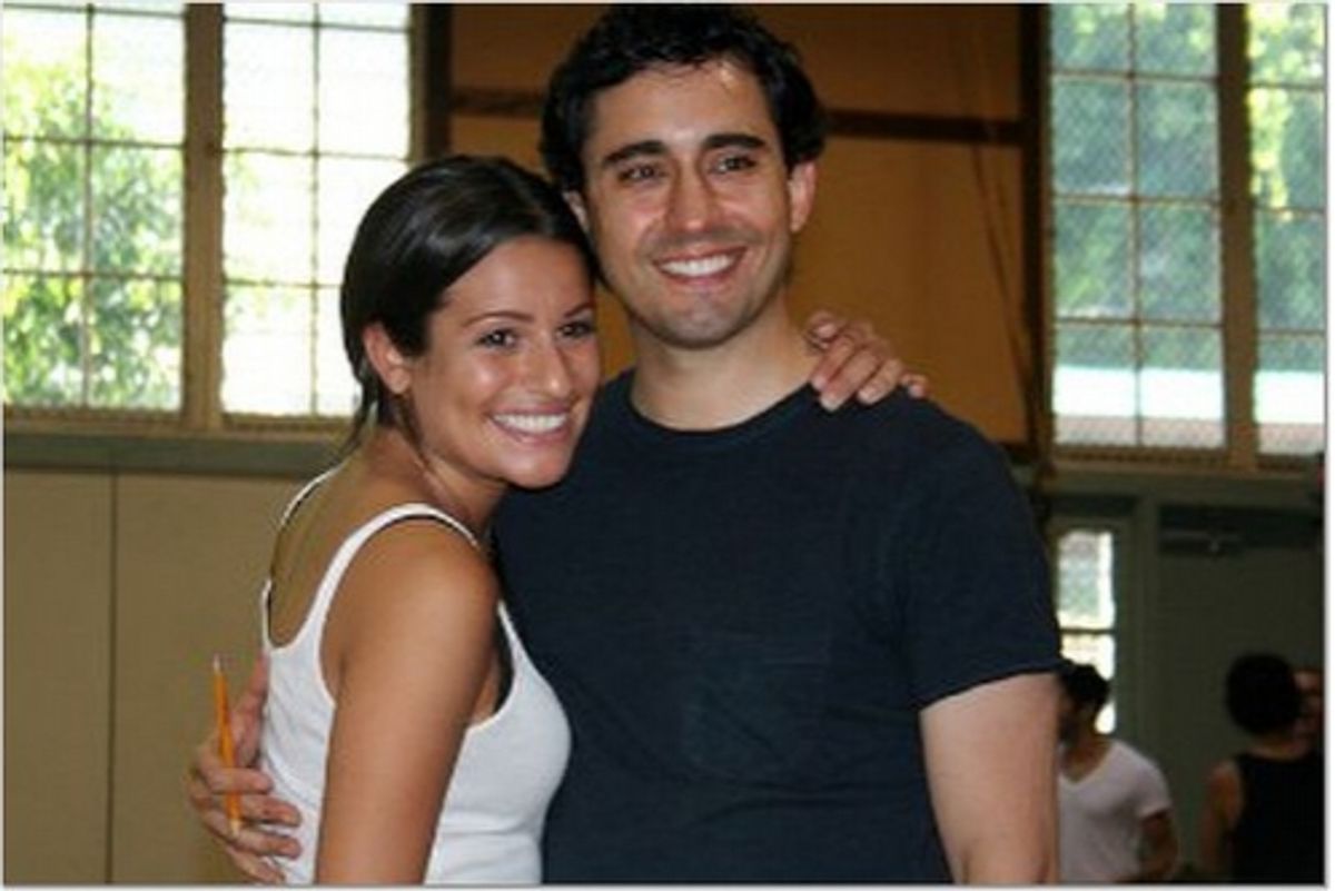 Lea Michele and John Lloyd Young at 